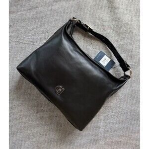 NEW Cole Haan Kamila Hobo Shoulder Bag Black Soft Leather Adjustable Retail $298